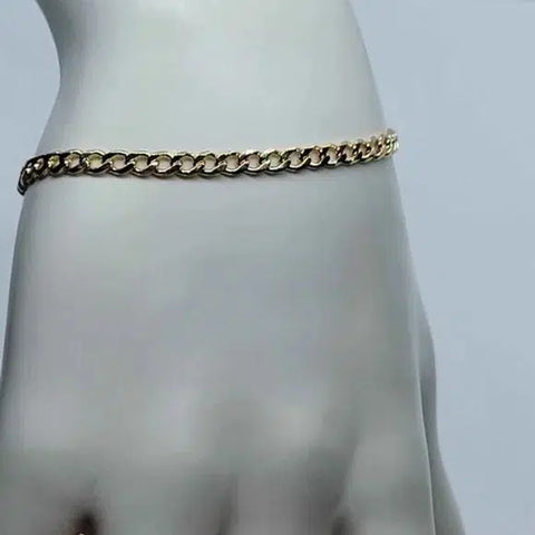 Brand New Brazilian 18k Gold Filled Cuban Link style Bracelet