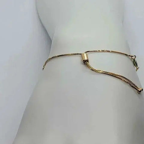 Brand New Brazilian 18k Gold filled Adjustable Evil Eye Bracelet