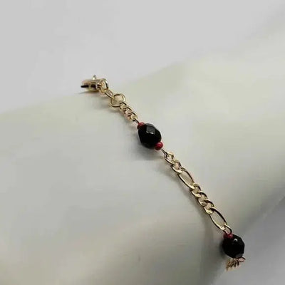 Brand New Brazilian 18k Gold Filled Azabaches Bracelet