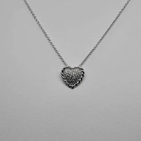 Brand New Sterling silver 925 heart Necklace