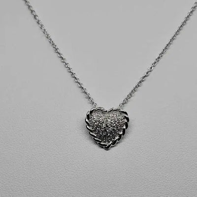 Brand New Sterling silver 925 heart Necklace