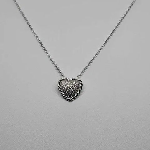 Brand New Sterling silver 925 heart Necklace