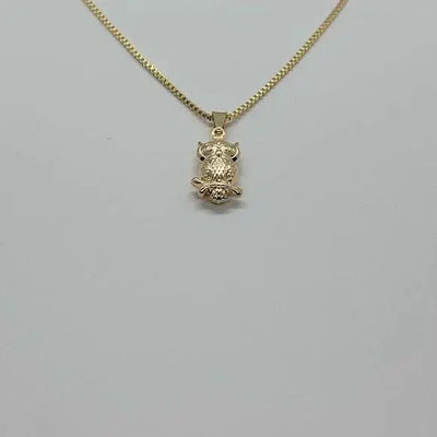 Brand New Brazilian 18k Gold Filled Owl Necklace