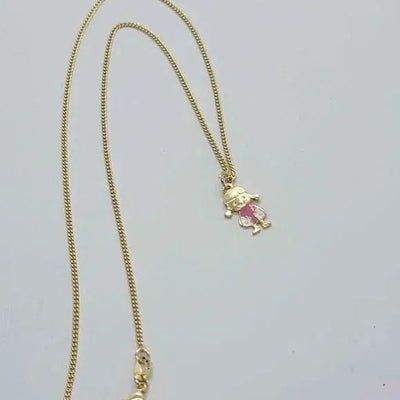 Brand New Brazilian 18k Gold Filled Girl Necklace