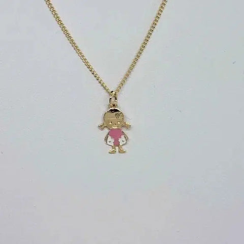 Brand New Brazilian 18k Gold Filled Girl Necklace