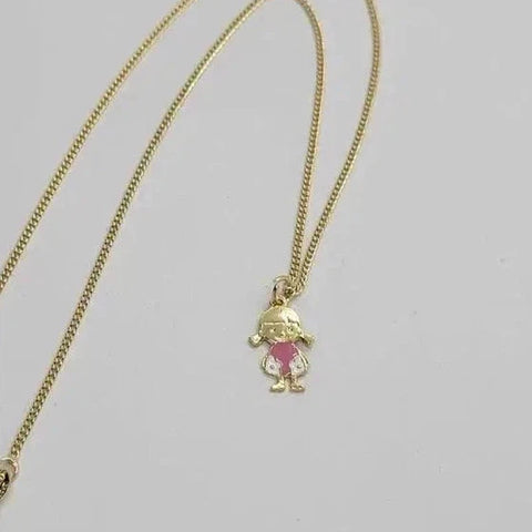 Brand New Brazilian 18k Gold Filled Girl Necklace