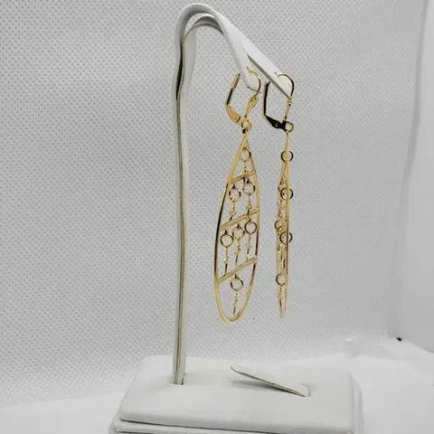 Brand New Brazilian 18k Gold Filled Multi Cross Earrings