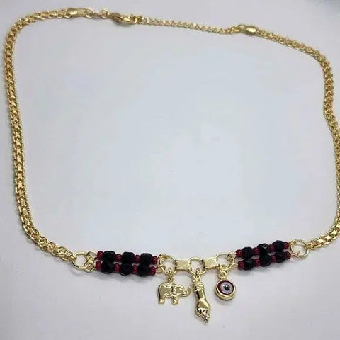 Brand New Brazilian 18k Gold Filled Red evil eye Necklace