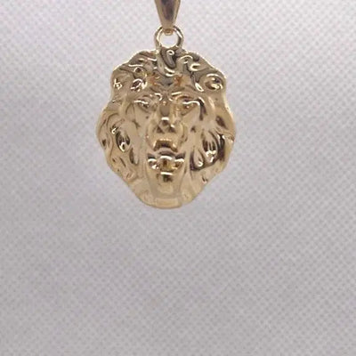 Brand New Brazilian 18k Gold Filled LION Face Necklace