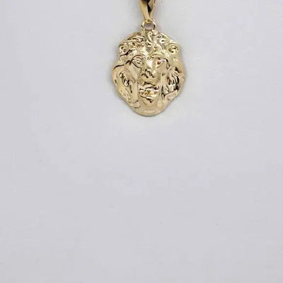 Brand New Brazilian 18k Gold Filled LION Face Necklace