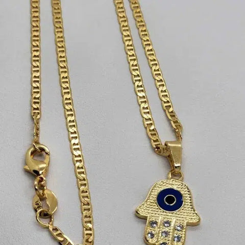 Brand NEW Brazilian 18k Gold Filled Hamsa Necklace