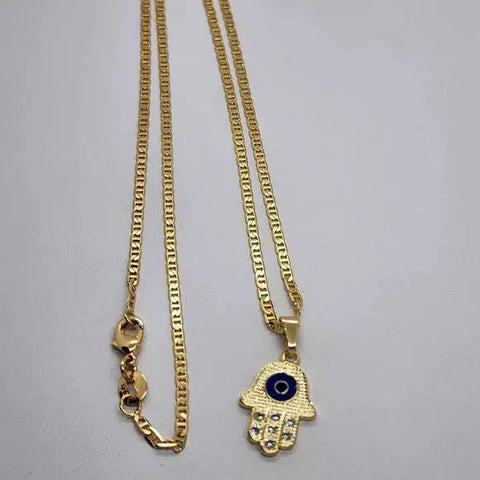 Brand NEW Brazilian 18k Gold Filled Hamsa Necklace