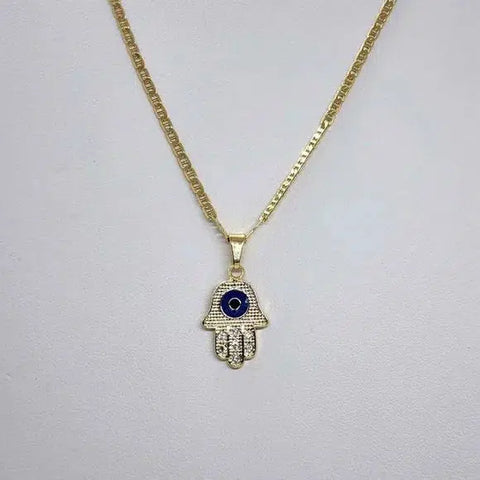 Brand NEW Brazilian 18k Gold Filled Hamsa Necklace