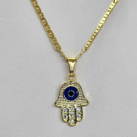 Brand NEW Brazilian 18k Gold Filled Hamsa Necklace