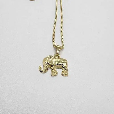 Brand New  Brazilian 18k Gold Filled Elephant Necklace