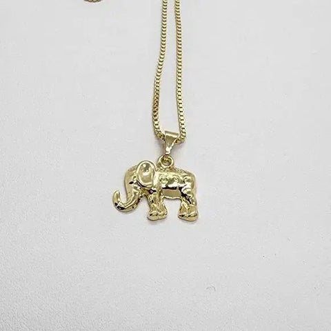 Brand New  Brazilian 18k Gold Filled Elephant Necklace