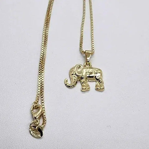 Brand New  Brazilian 18k Gold Filled Elephant Necklace