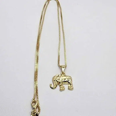 Brand New  Brazilian 18k Gold Filled Elephant Necklace