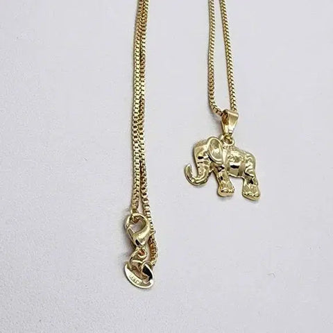 Brand New  Brazilian 18k Gold Filled Elephant Necklace