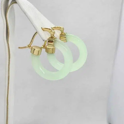 Brand NEW  Light JADE Earrings