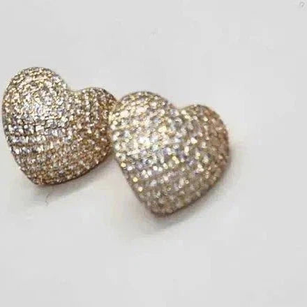 Brand New  Brazilian 18k Gold Filled Heart Earrings