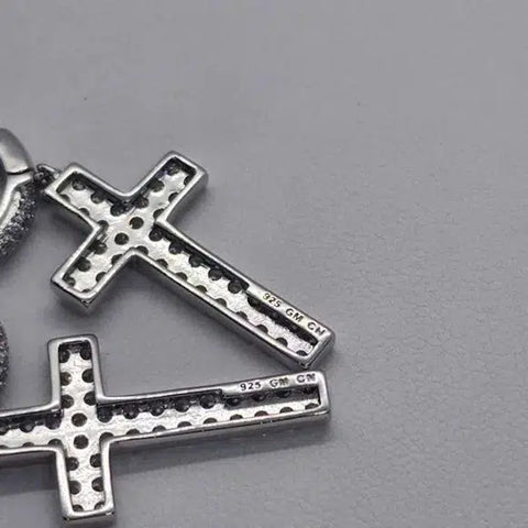 Brand New  Sterling Silver 925 CROSS Earrings