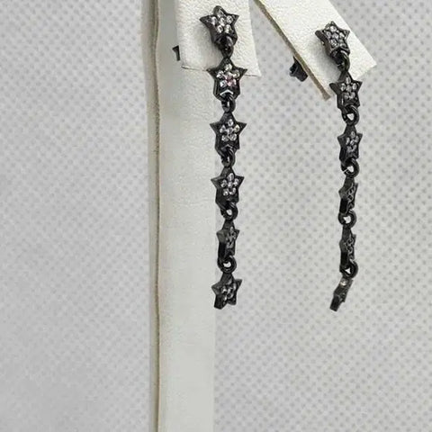 Brand New Sterling Silver 925 Star Earrings