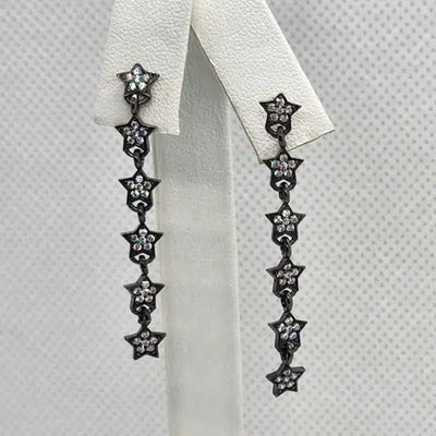 Brand New Sterling Silver 925 Star Earrings