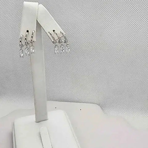 Brand New Sterling Silver 925 3 ring style Earrings