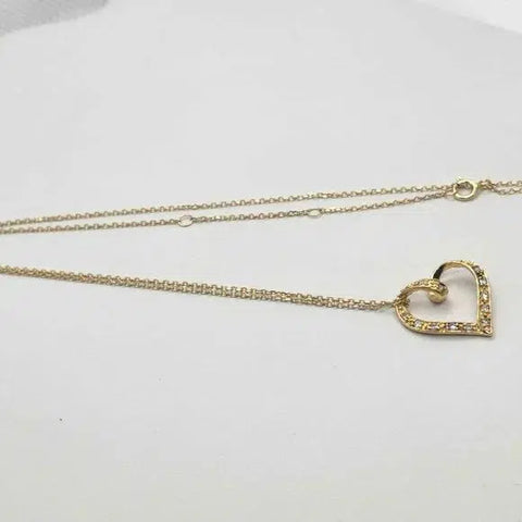 Brand New Sterling Silver 925 Heart Necklace