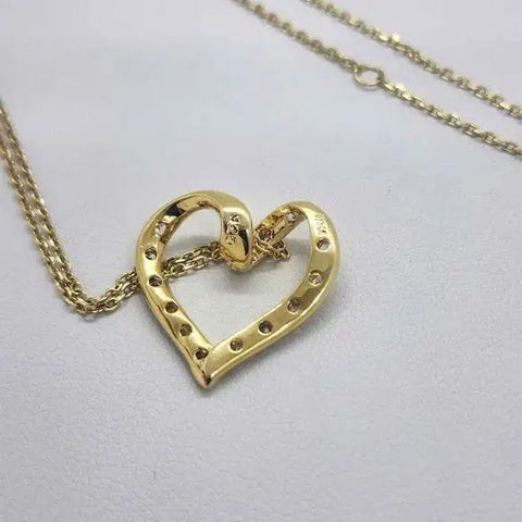 Brand New Sterling Silver 925 Heart Necklace