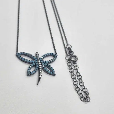 Brand New  Sterling Silver 925 DragonFly Neckalce