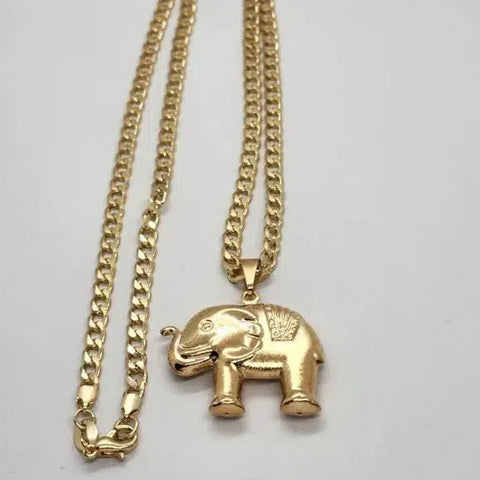 Brand New Brazilian 18k Gold Filled Elephant Necklace