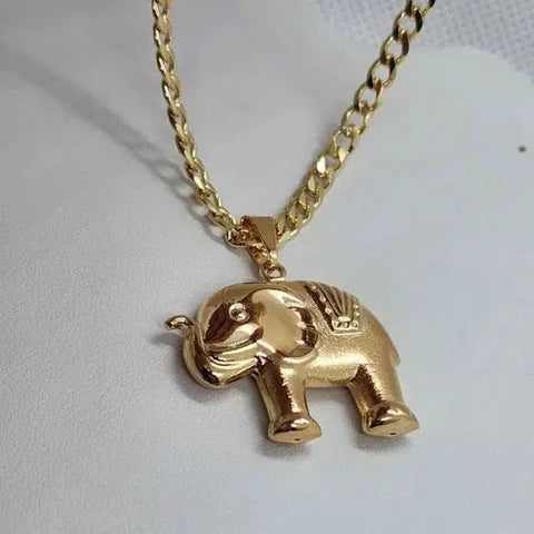 Brand New Brazilian 18k Gold Filled Elephant Necklace