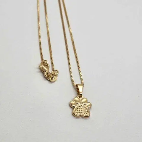 Brand New Brazilian 18k Gold Filled Paw Necklace