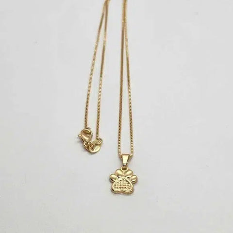 Brand New Brazilian 18k Gold Filled Paw Necklace