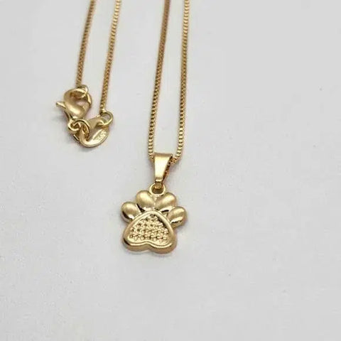 Brand New Brazilian 18k Gold Filled Paw Necklace