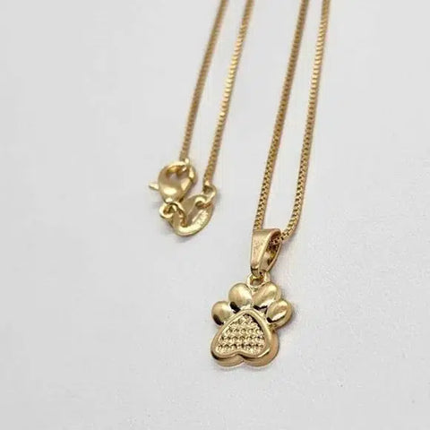 Brand New Brazilian 18k Gold Filled Paw Necklace