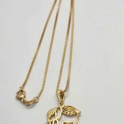 Brand New Brazilian 18k Gold Filled Elephant Necklace