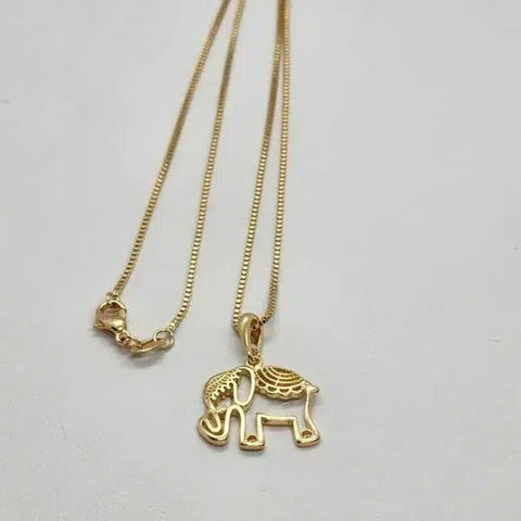 Brand New Brazilian 18k Gold Filled Elephant Necklace
