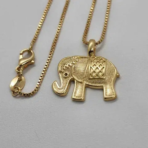 Brand New Brazilian 18k Gold Filled Elephant Necklace