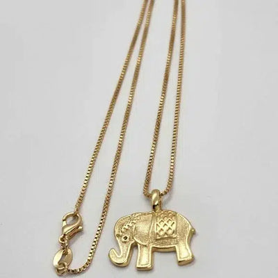 Brand New Brazilian 18k Gold Filled Elephant Necklace