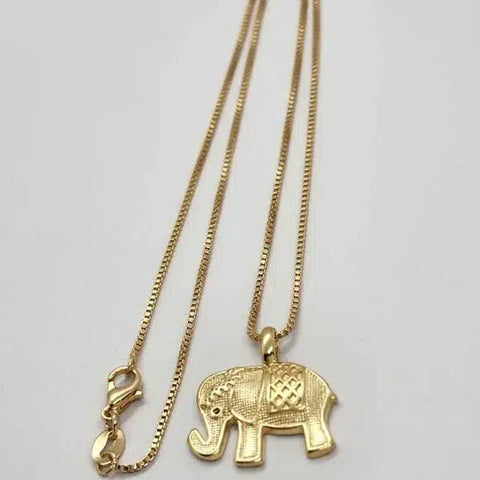 Brand New Brazilian 18k Gold Filled Elephant Necklace