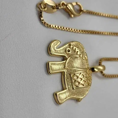 Brand New Brazilian 18k Gold Filled Elephant Necklace