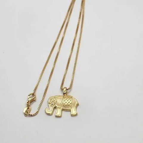 Brand New Brazilian 18k Gold Filled Elephant Necklace