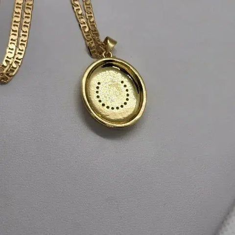 Brand New Brazilian 18k Gold Filled Necklace & Horseshoe Brass pendent