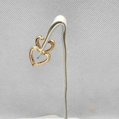 Brand New  Brazilian 18k Gold Filled Heart Earrings