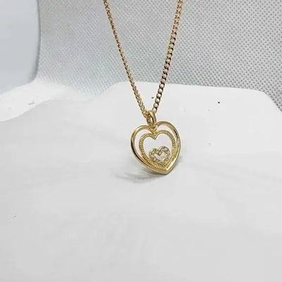 Brand New  Brazilian 18k Gold Filled Triple Heart Necklace