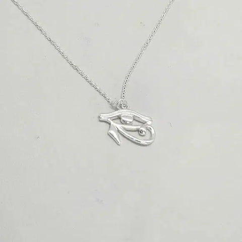 Brand New  Sterling Silver 925 Egyptian Eye Necklace