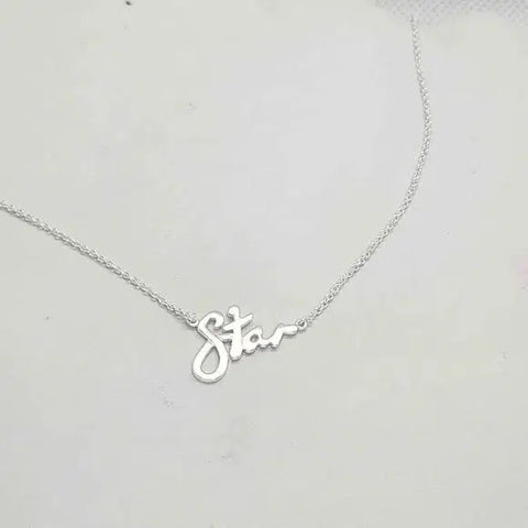 Brand New  Sterling Silver 925 STAR Necklace